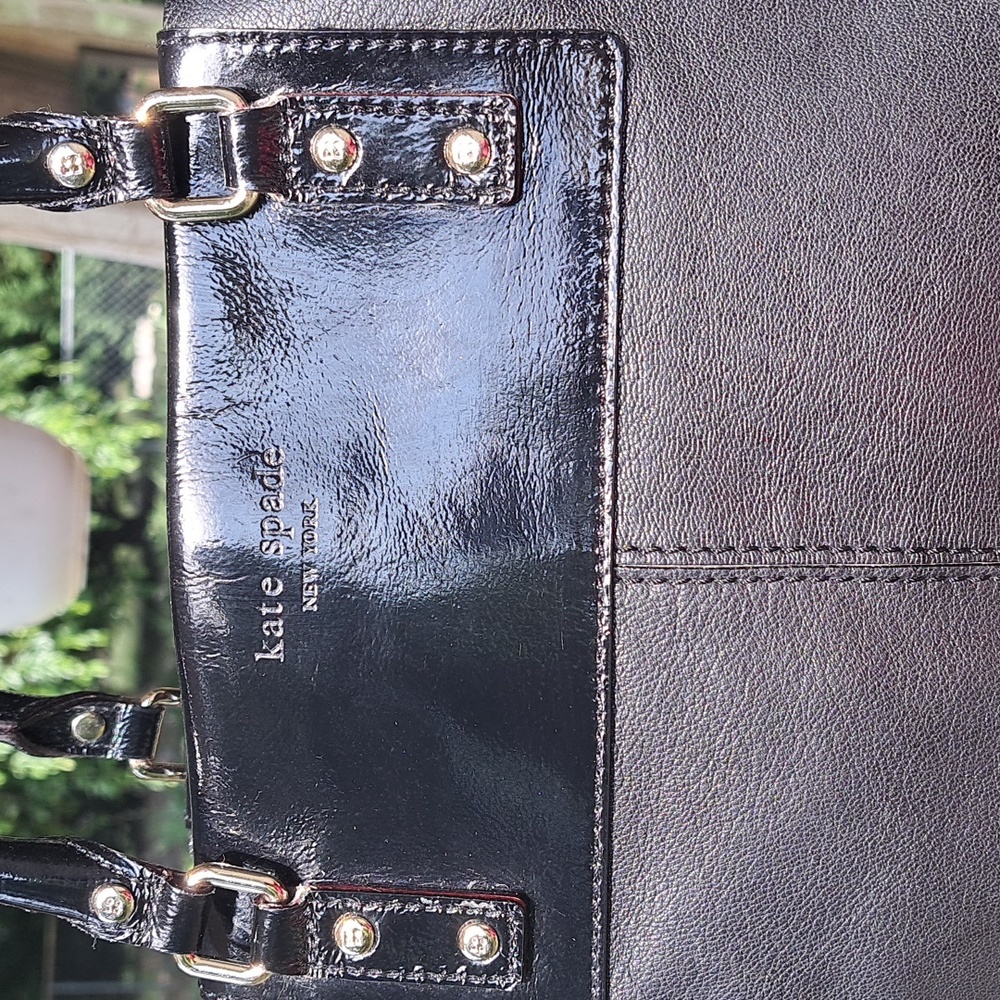 Kate Spade Black Leather Shoulder Bag Excellent Conditi - Picture 3 of 11